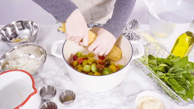 Step by step cooking preparation